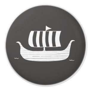Viking frakt/långbåt med anpassningsbar färg knopp