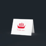 Viking frakt-långbåtskonstruktion tack kort<br><div class="desc">Ändra färgaden bakom frakten om du vill ändra fraktaserna färg</div>