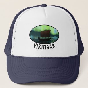Viking frakt och nordligt ljus truckerkeps