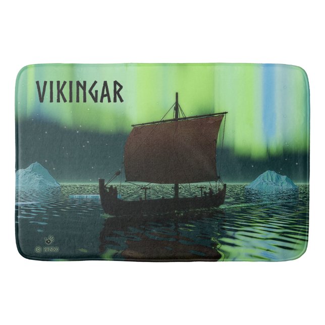 Viking Frakt och norra Ljus Badrumsmatta (Framsidan)