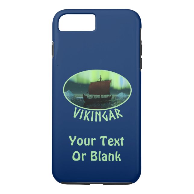 Viking Frakt och norra Ljus Case-Mate iPhone Skal (Baksida)