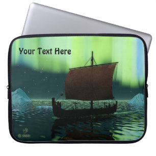 Viking Frakt och norra Ljus Laptop Fodral