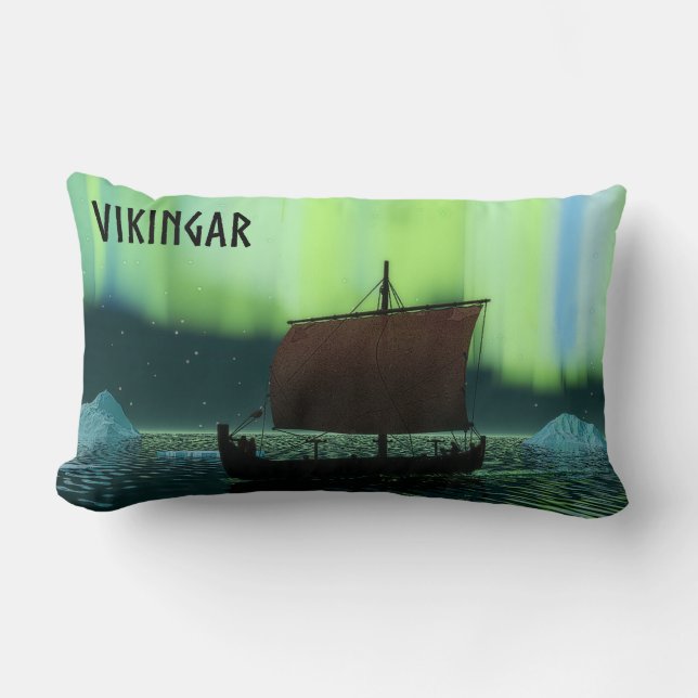 Viking Frakt och norra Ljus Lumbarkudde (Framsida)