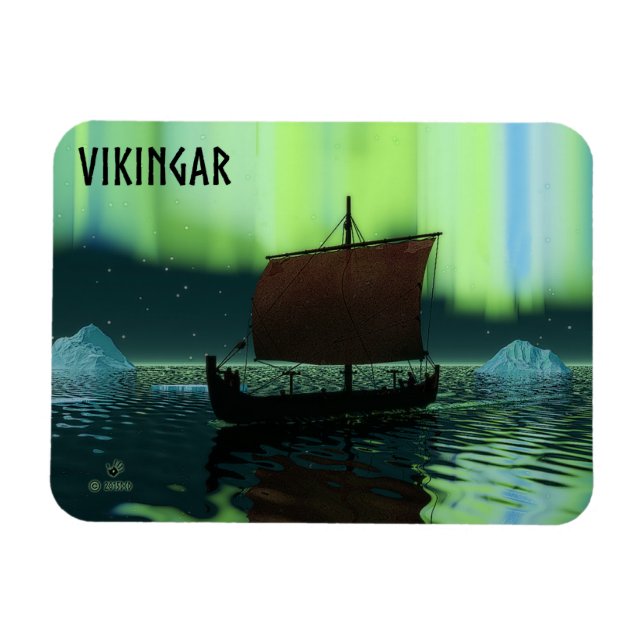 Viking Frakt och norra Ljus Magnet (Horisontell)