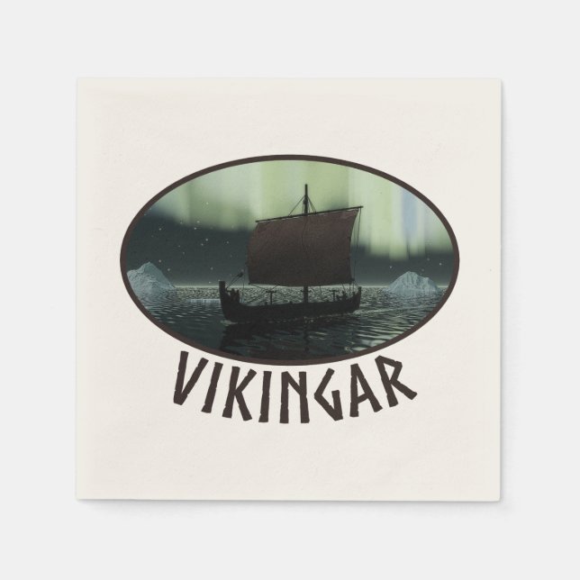 Viking Frakt och norra Ljus Pappersservett (Framsidan)