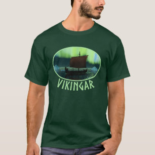 Viking Frakt och norra Ljus T-shirt