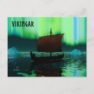 Viking Frakt och norra Ljus Vykort