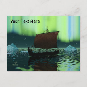 Viking Frakt och norra Ljus Vykort
