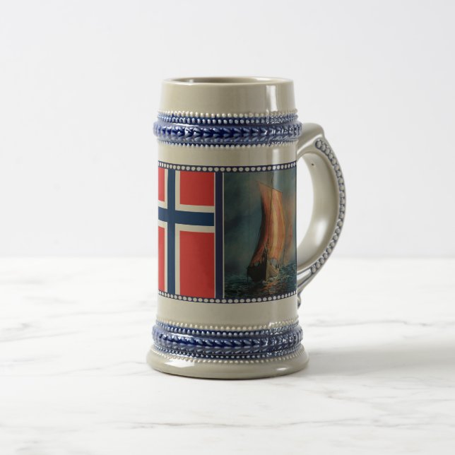 Viking frakt segling, sjödimma, Norge flagga Sejdel (Framsida höger)