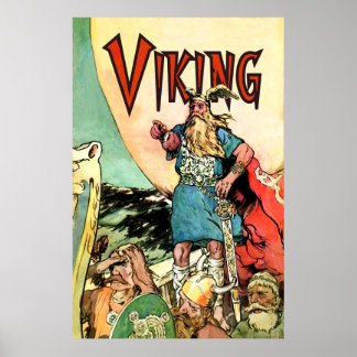Viking Frakt Thor Norseman Warriors Norse Poster