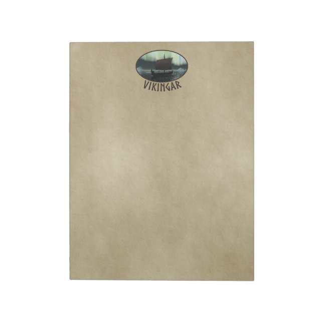 Viking Frakt under norra Ljus Anteckningsblock (Roterad)