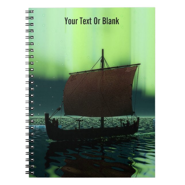 Viking Frakt under norra Ljus Anteckningsbok (Framsidan)