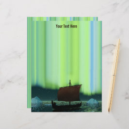 Viking Frakt under norra Ljus Brevhuvud