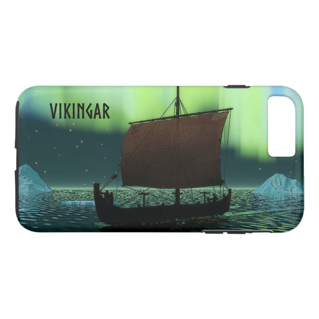 Viking Frakt under norra Ljus Case-Mate iPhone Skal (Baksida (horisontal))