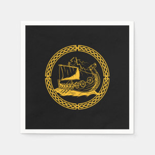 Viking Frakt Warrior Valhalla Norse Mythology Gift Pappersservett