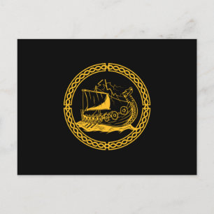 Viking Frakt Warrior Valhalla Norse Mythology Gift Vykort