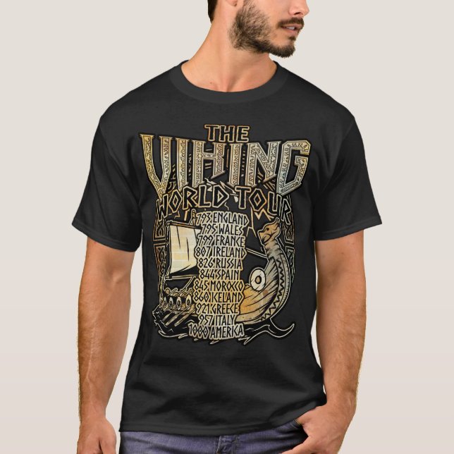 Viking Frakt World Tour T Shirt (Framsida)