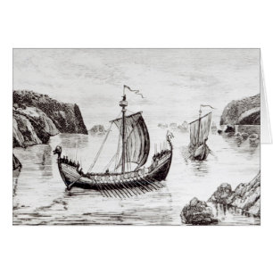 Viking frakter hälsningskort