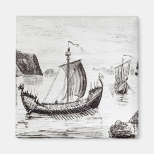 Viking frakter magnet