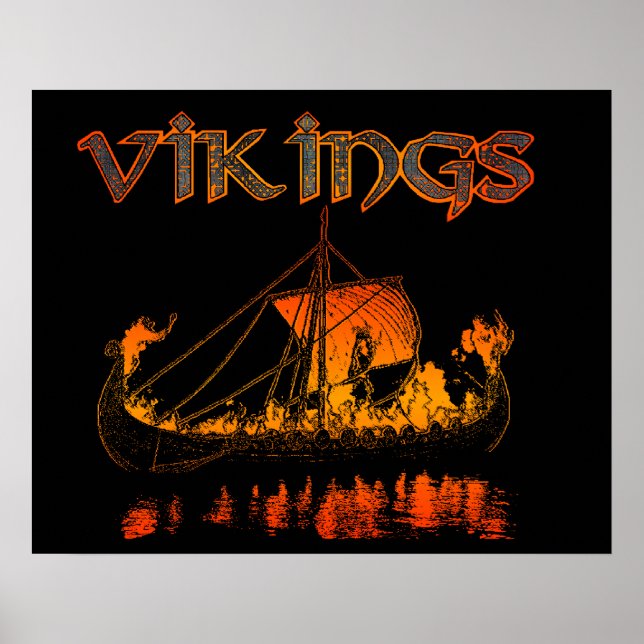 Viking Funeral Poster (Framsidan)