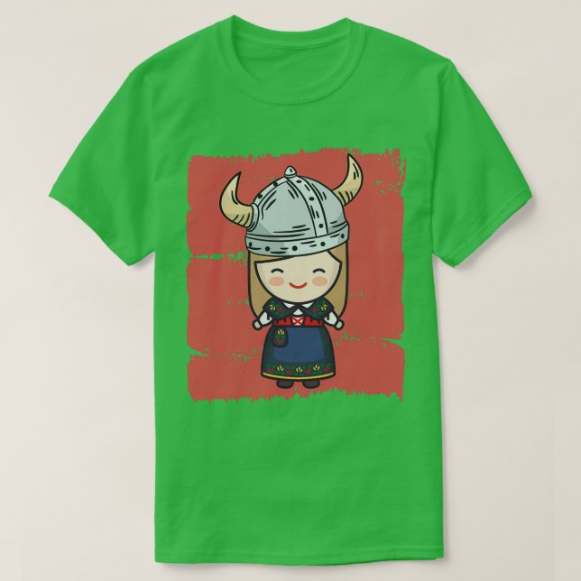 Viking Girl T Shirt (Design framsida)