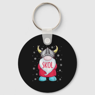 Viking Gnome Skol jul Norse Pajama Viking Me Nyckelring