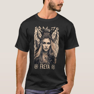 Viking Goddess Freya Shieldmaiden Celtic Mythology T Shirt