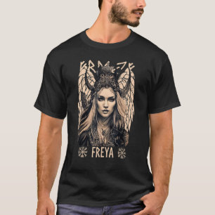 Viking Goddess Freya Shieldmaiden Celtic Mythology T Shirt
