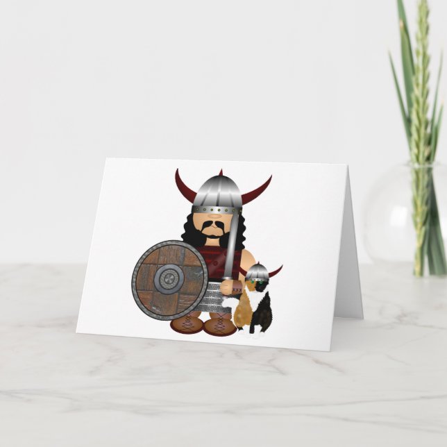 Viking Greeting Card Kort (Framsida)