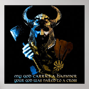 Viking gudaffisch poster
