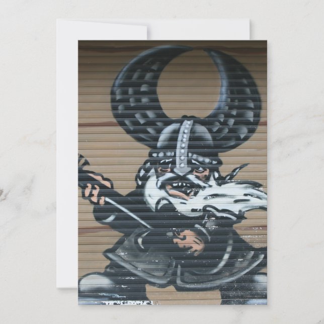 Viking guitarist Graffiti, Berlin, Tyskland (Framsida)