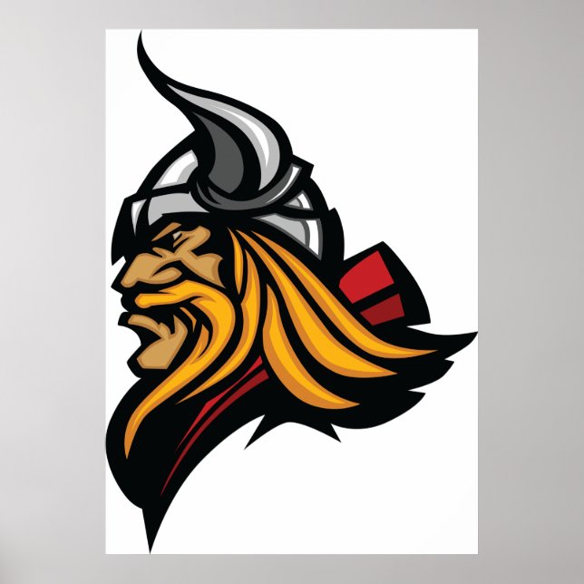 Viking Head Poster (Framsidan)