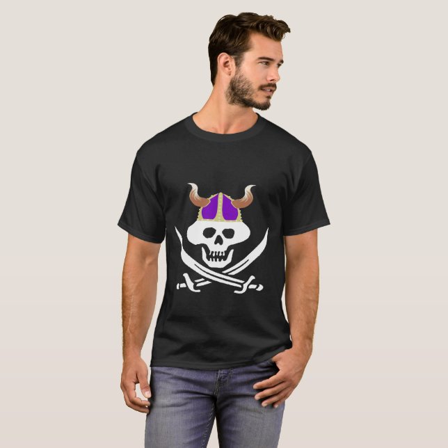 Viking Head Tee Shirt (Hel framsida)