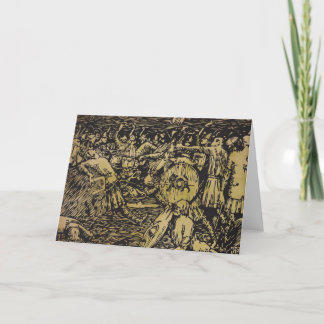 Viking Heimskringla Visund hälsningkort Kort