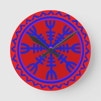 Viking Helm of Awe Wall Clock Rund Klocka