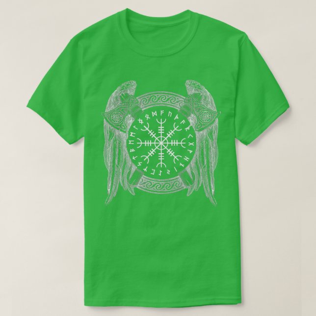 Viking Helm Valhalla Valkyrie Viking T Shirt (Design framsida)