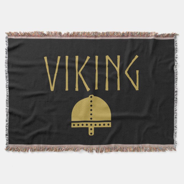 Viking Helmet Blanket Filt (Framsidan)