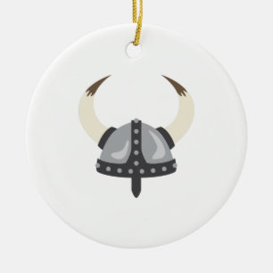 Viking Helmet Julgransprydnad Keramik