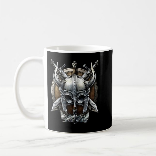 Viking Helmet Weapon Kaffemugg (Vänster)
