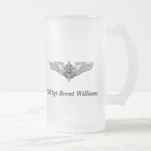 Viking hjälm & Wings-Personalized. Frostat Ölglas