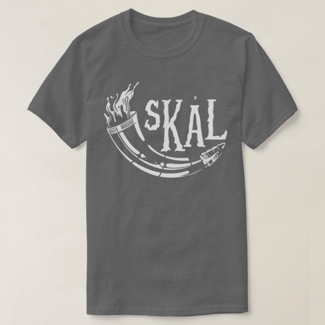 Viking horn skal t shirt (Design framsida)