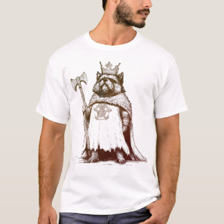 Viking Hund Kung - Norse Animal Warrior Krona AX T Shirt