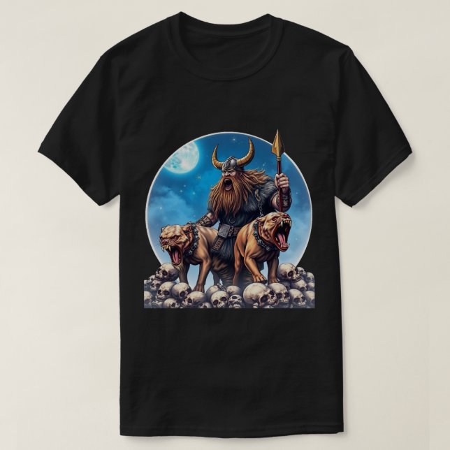 Viking Hundar 2 T Shirt (Design framsida)