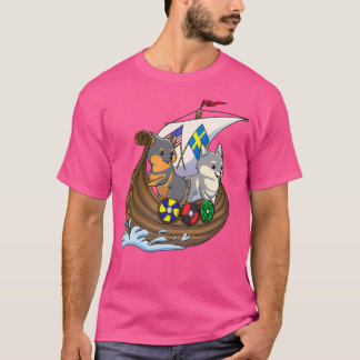Viking Hundar Red stub T Shirt
