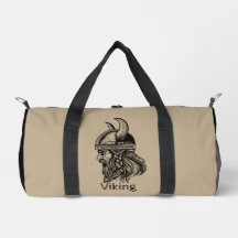 Viking in en hjälm
