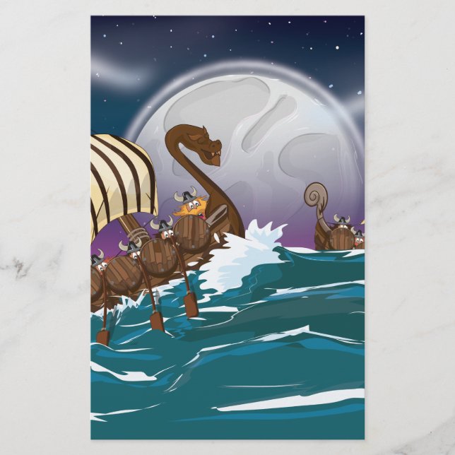 Viking Invasion Fleet Brevpapper (Framsida)