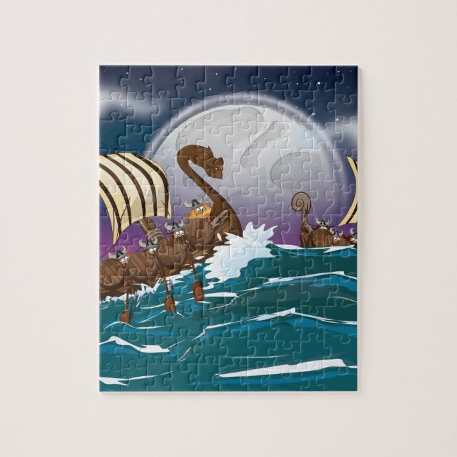 Viking Invasion Fleet Pussel (Vertikal)