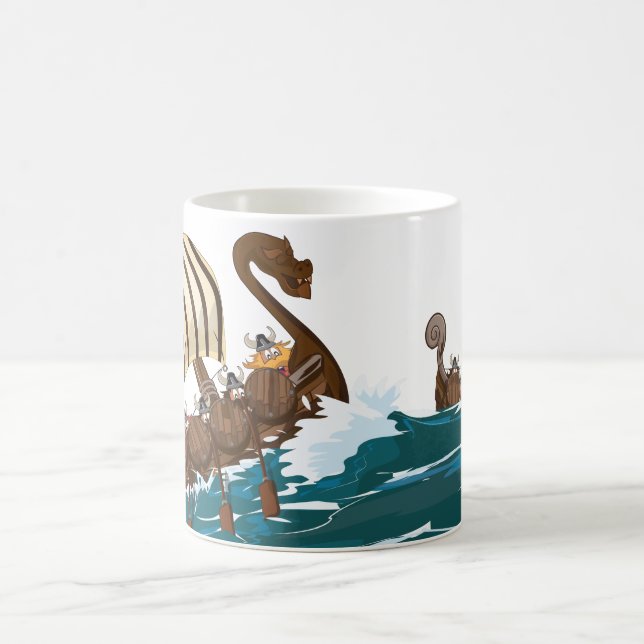 Viking invasionsflotta magisk mugg (Center)