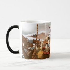 Viking invasionsflotta magisk mugg