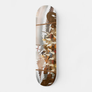 Viking invasionsflotta mini skateboard bräda 18,5 cm